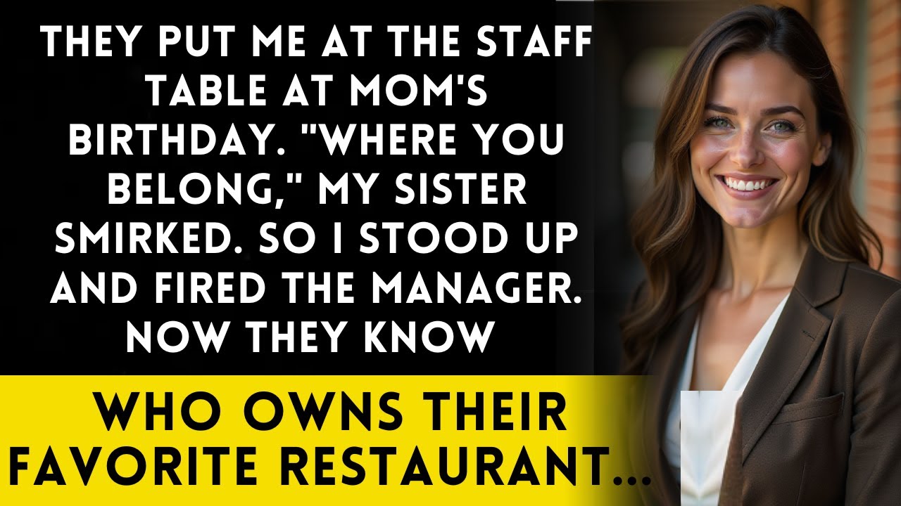 At Mom's Birthday, They Seated Me With The Servers—So I Showed Them Who Really Owns The Restaurant