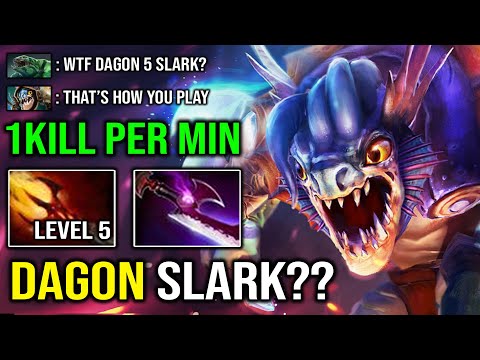 NEW 7.29 META Dagon 5 + Silver Edge Slark Craziest 1Kill Per MIn EZ Max Agility 12Min Godlike DotA 2
