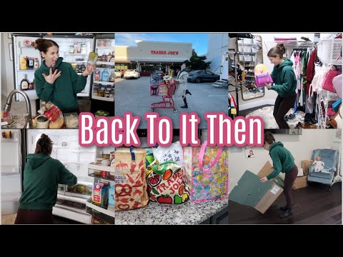 Back To It Then | Day in the Life Reset, Fridge Clean Out & Trader Joe’s Shopping & Haul!