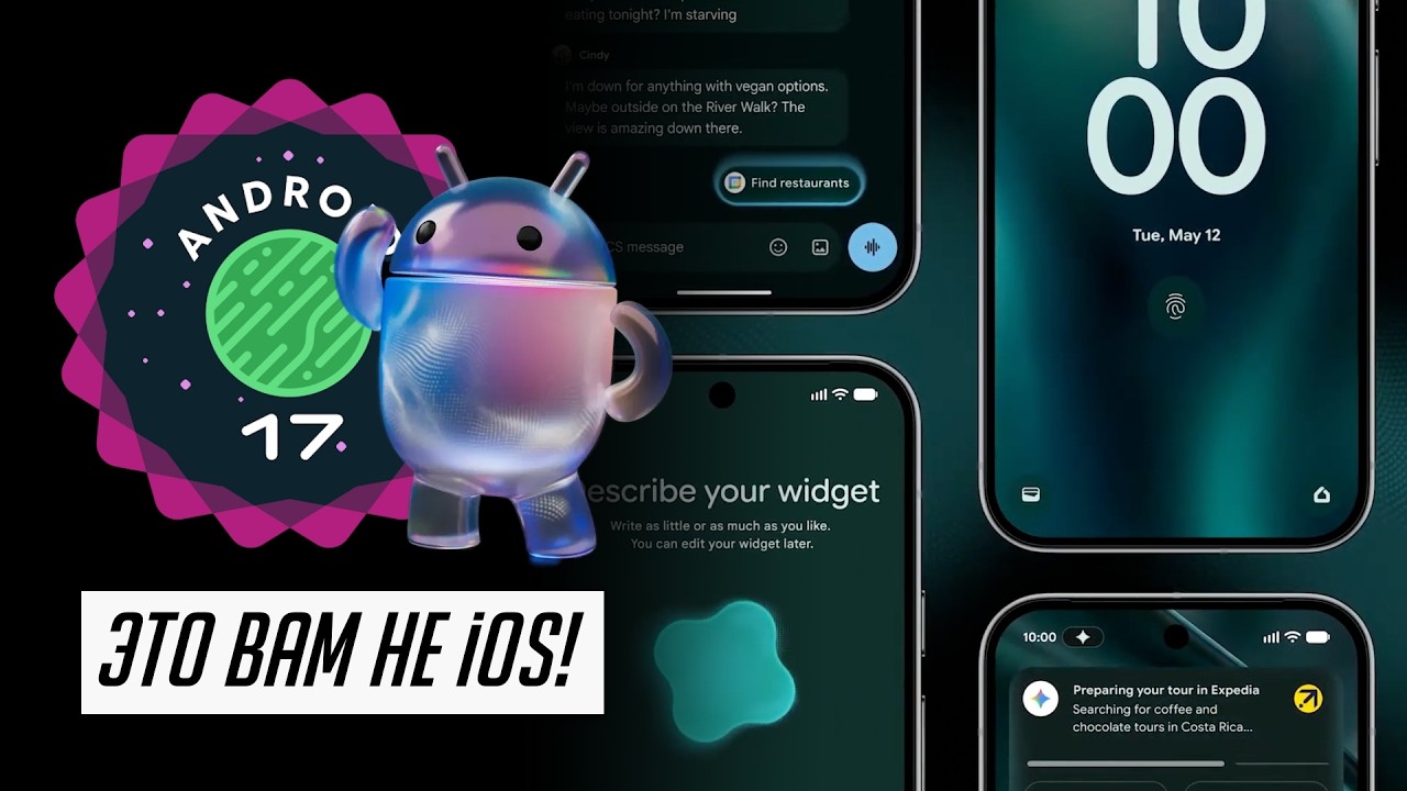 Все об Android 17, новом Android Auto и ноутбуках Googlebook! Презентация Android Show!