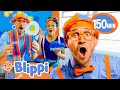Blippi Meekah Explore Science Race Cars At Discovery Cube Blippi Educational Videos For Kids