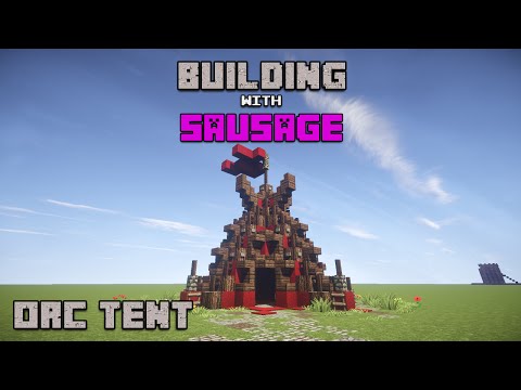 Savage Sausage: EPIC Orc Tent Build in Minecraft!