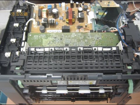 Fuji Xerox DocuPrint CP105b彩色S-LED印表機 細部分解，零組件居然那麼多，不可思議