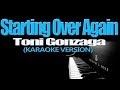 STARTING OVER AGAIN Toni Gonzaga KARAOKE VERSION