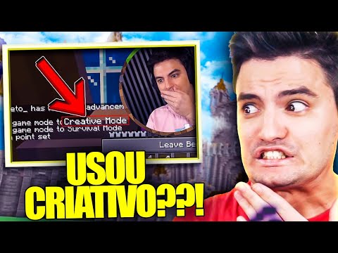 🔥 Minecraft : FELIPE NETO REALMENTE USOU CRIATIVO???