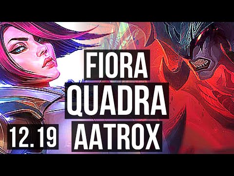 FIORA vs AATROX (TOP) | Quadra, 1.0M mastery, Dominating | KR Master | 12.19