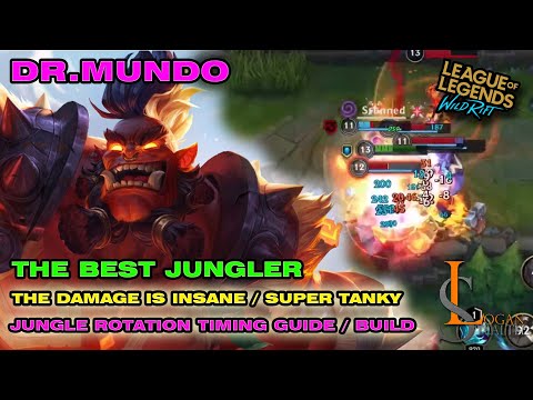 DR.MUNDO THE BEST JUNGLER | GAMEPLAY | BUILD | GUIDE | League of Legends : Wild Rift