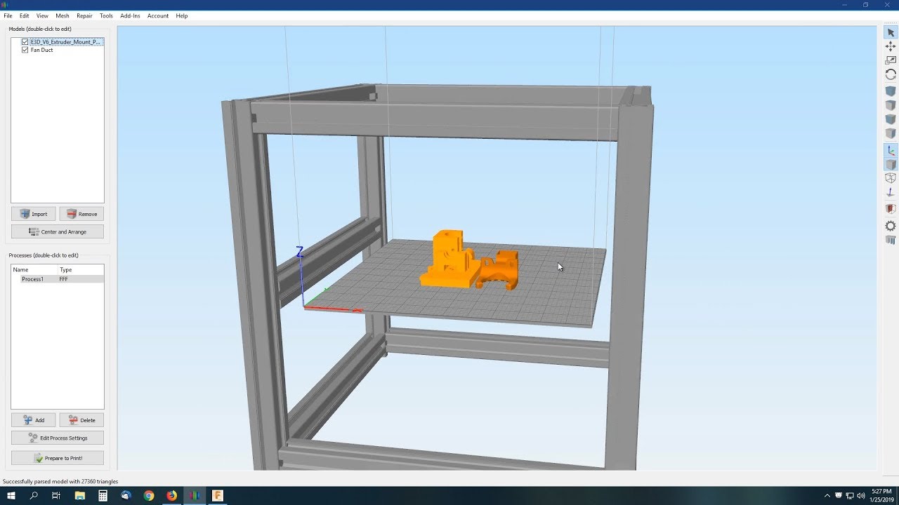 Simplify 3D Custom Build Platform Model Visualization