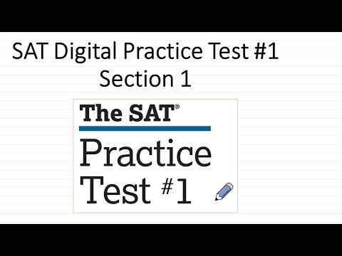 Digital SAT Practice Test #1 Walkthrough. Math Section 1. Easy explanations.