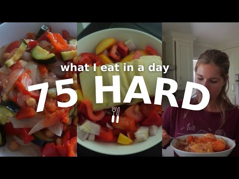 what i eat in a day 75 hard edition / plant based + high protein