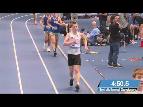 Boys' Mile Racewalk Championship Final Heat 1 - Nike Indoor Nationals [Full Race Replay]