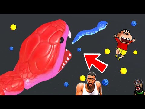 SHINCHAN NOOB vs PRO vs HACKER in SNAKE CLASH with FRANKLIN & CHOP | DREAM SQUAD