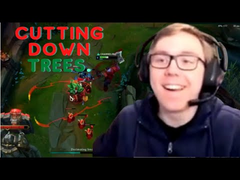 TheBausFFs cutting down trees - Rank 1 Sion Vs Maokai.