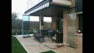 preview picture of video 'Cortinas de cristal en porche de Guissona Lleida'