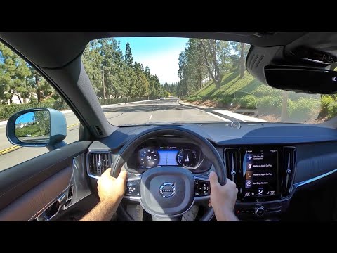 2021 Volvo V90 Cross Country T6 AWD POV Test Drive (3D Audio)(ASMR)