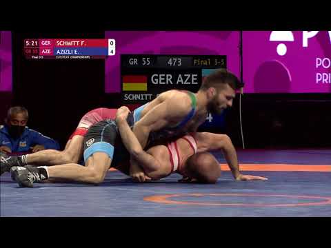 BRONZE GR - 55 kg: F. SCHMITT (GER) v. E. AZIZLI (AZE)