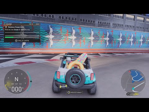 The Crew Motorfest -  All 16 Ocean Mural Collectible Locations ("Rainbow Ocean Arts" Challenge)
