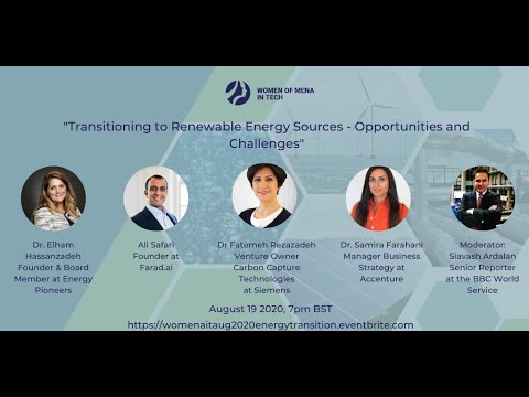 WoMENAIT - Renewable Energy Webinar Series Part 3 - Energy Transition Panel discussion