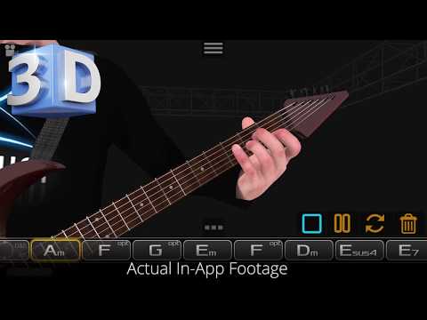 Guitar 3D - Virtual Guitarist App for iPhone & iPad - Chord, strumming and fingerpicking trainer