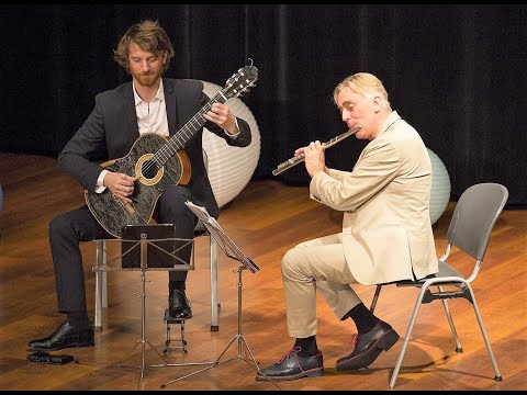 E. Magalif REFLECTIONS Flute & Guitar. Concert Premiere in Paris. B. D'Hollander & N. Lestoquoy