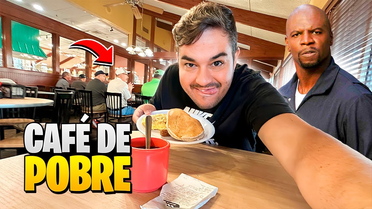 CAFÉ DA MANHÃ TÍPICO EM UM RESTAURANTE HUMILDE NOS EUA (COMA A VONTADE)