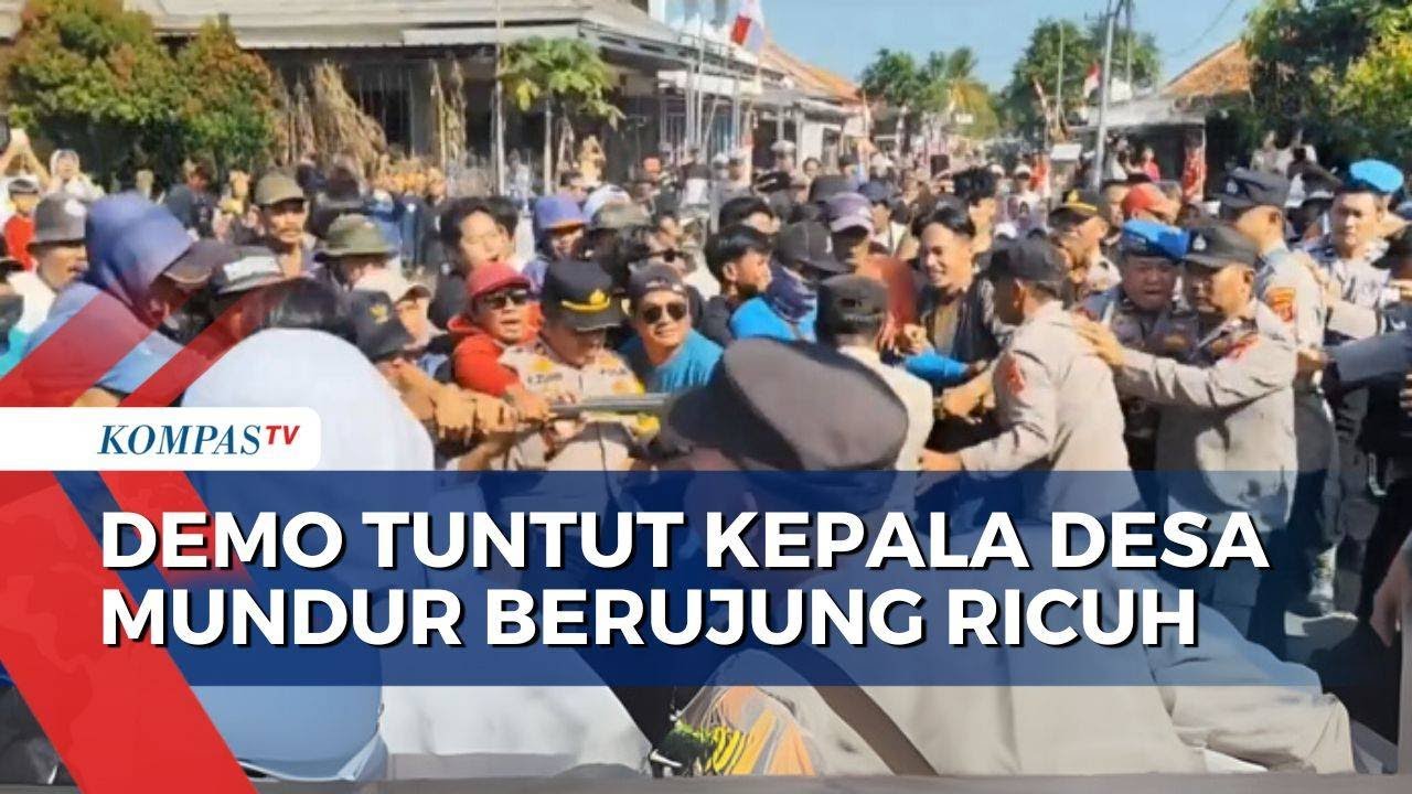 Saat Ricuh Demo di Indramayu, Warga Desak Kades Mundur Usai Dugaan Korupsi Rp382 Juta