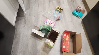 Cleaning out the snack cabinet 