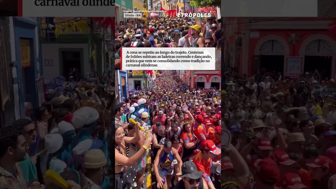 Avalanche humana: a nova brincadeira que bombou no Carnaval de Olinda