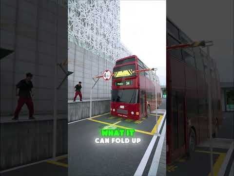 Why can a triple-decker bus still fold? 🚌🔍 #funny #shorts