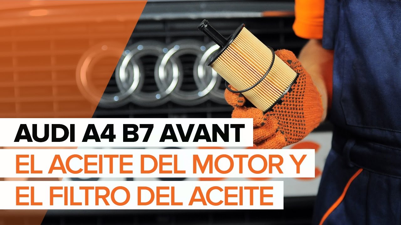 Cómo cambiar: aceite y filtro - Audi A4 B7 Avant | Guía de sustitución