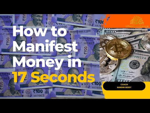How to Manifest Money in 17 Seconds || must watch || #nandinireddylifecoach #motivation