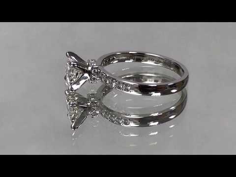 Maison Birks Princess Cut Diamond Engagement Ring in 18K White Gold