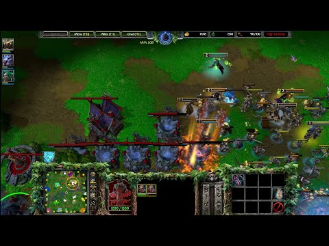 1 (Night Elf) vs 11 Normal Computers AI (All Human) | Warcraft 3 Reforged