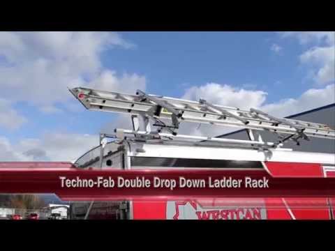 Westcan Manufacturing / Techno-Fab Double Drop Ladder Rack.
