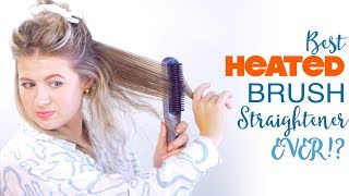 😱 BEST HEATED HAIR BRUSH STRAIGHTENER... EVER!! | Milabu
