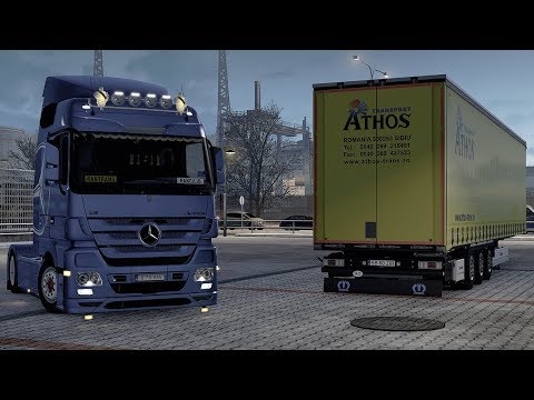 [ETS2] Euro Truck Simulator 2 1.33 - Beyond the Baltic Sea - Mercedes Actros MP3  - Trailer Krone