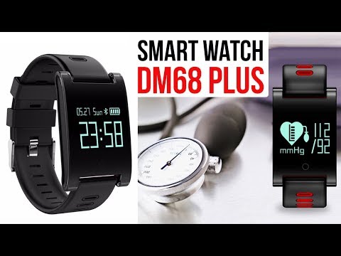 УМНЫЕ ЧАСЫ С ИЗМЕРЕНИЕМ ДАВЛЕНИЯ DM68 PLUS - ТО ЧТО НАДО! - ALIEXPRESS