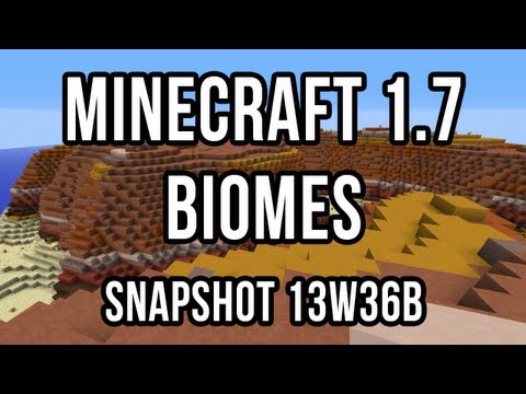Exploring New Minecraft Biomes - Snapshot 13w36b
