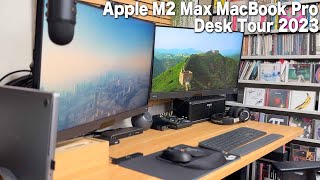 Apple M2 Max MacBook Proをメインにしたデスクツアー2023 - MacBook Pro(M2 Max)メインPCのデスクツアー2023!Intel iMacからの変更でめっちゃスッキリ&オシャレになったデスク紹介!【Apple,レビュー】