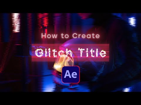 How To Create Distorted Glitch Text Effect in After Effects | After Effects Tutorial
