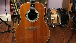 Video thumbnail for 1981 Ovation Balladeer Acoustic Guitar Demo by Michael Greco