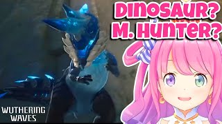 "Is that a DINOSAUR?" Himemori Luna reacts to New Echo in Wuthering Waves