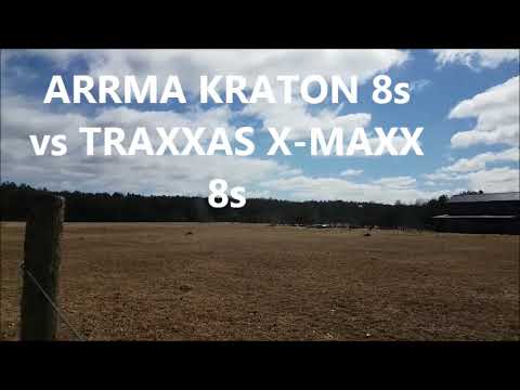 Traxxas Xmaxx 8s vs Arrma Kraton 8s RACE,   who is faster?