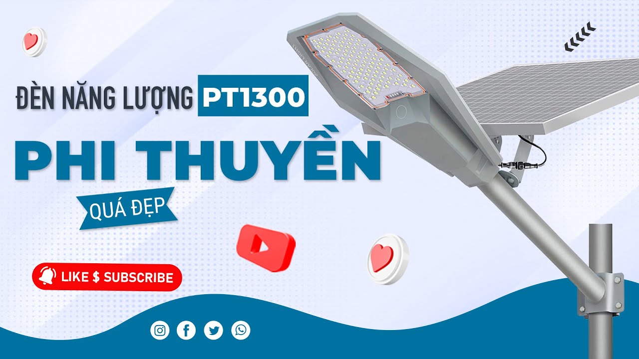 [400W] Đèn Năng Lượng Mặt Trời Phi Thuyền 400W KITAWA PT1400