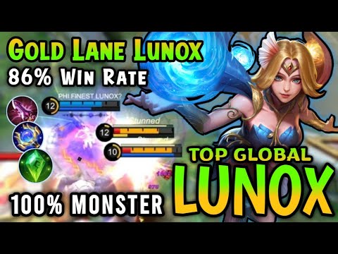 Supreme No.1 Lunox!! 86% Win Rate - Top Global Lunox Best Build 2023 - Mobile Legends
