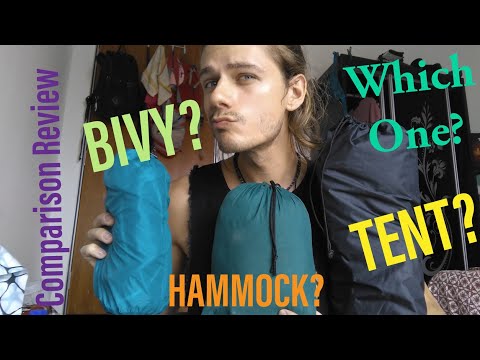 Tent Vs Hammock Vs Bivy. Ultralight Backpacking Gear Comparison!