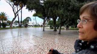 Walking thru Nice France park to Mediterrean beach along Riviera. DSCN1162 HHT1011