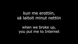 Jenni Vartiainen - Nettiin lyrics (FIN&ENG)