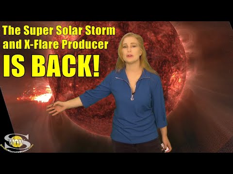 It's Back! The Super Solar Storm & X-Flare Producer Returns | Space Weather News 28 May 2024