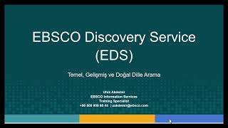 EDS - Temel, Gelişmiş ve Doğal Dille Arama